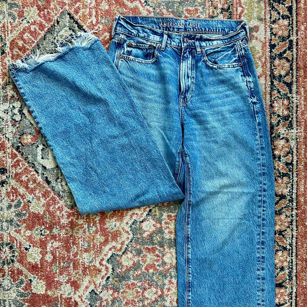 American Eagle Wide Leg Loose Fit Jeans